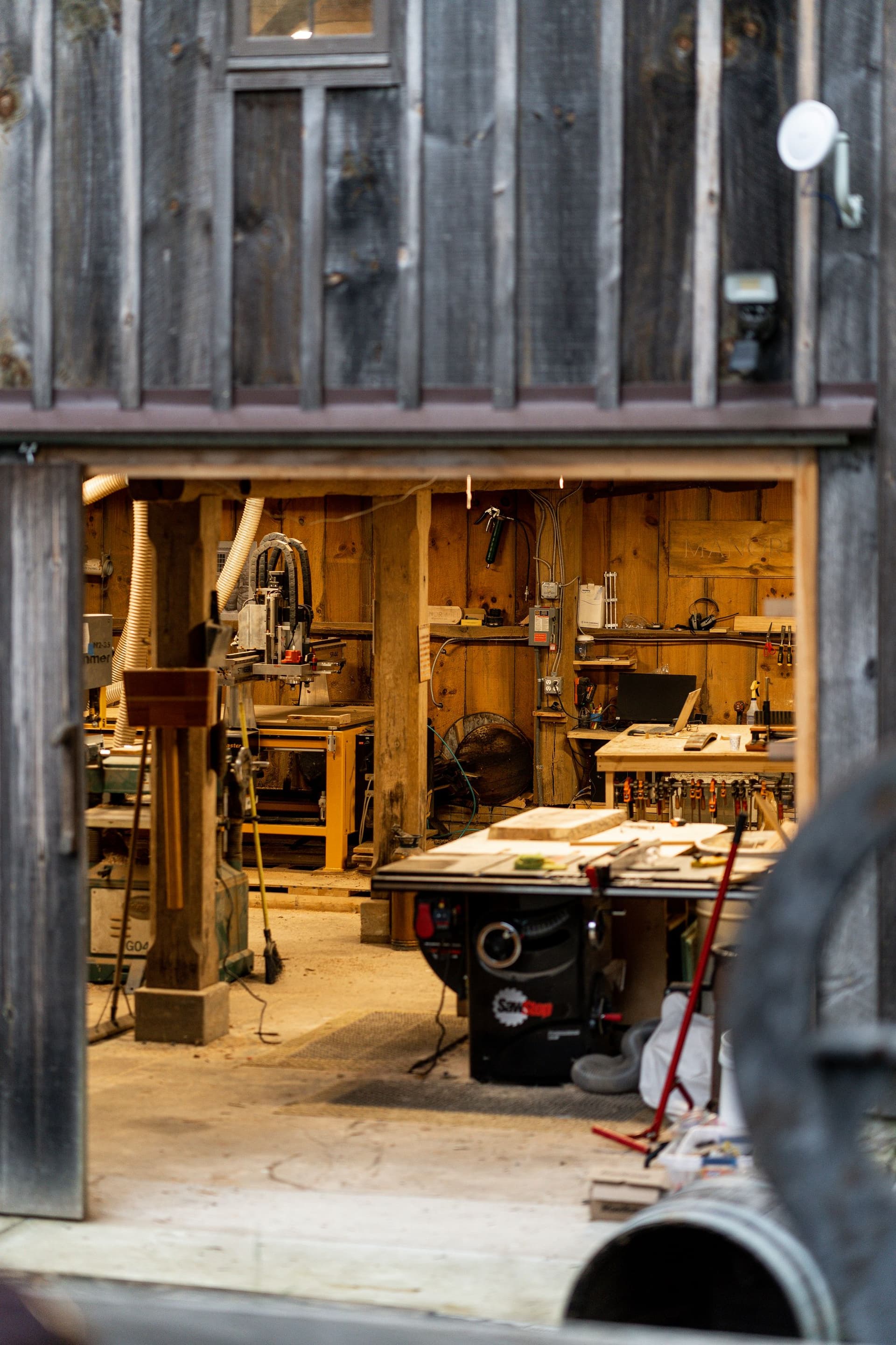 The Barn workshop at Manor Mill