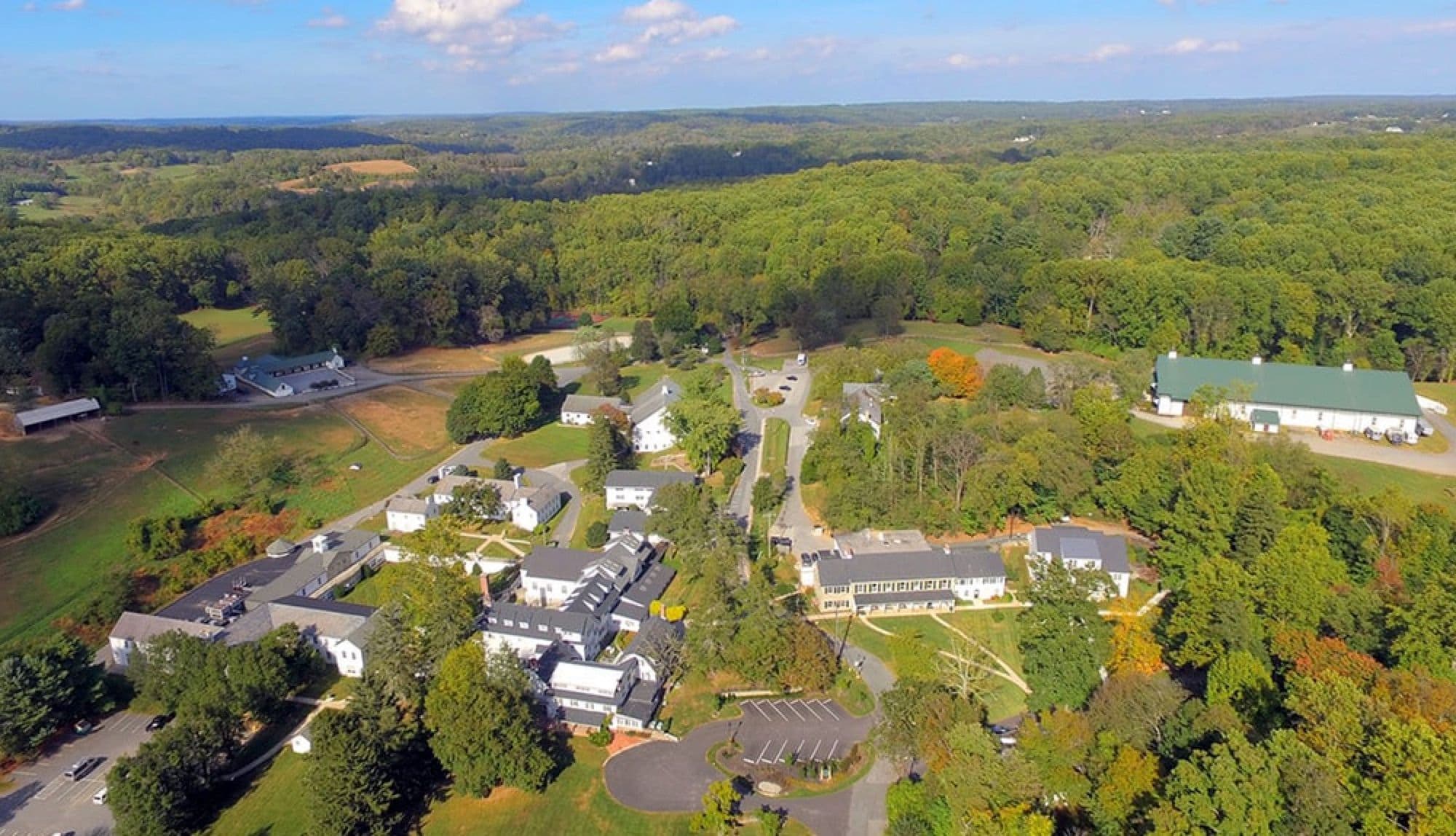 Aerial view of Oldfields School campus