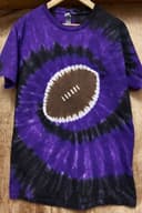 Make Your Own Tie Dye Football Tee with Boring Tie Dye