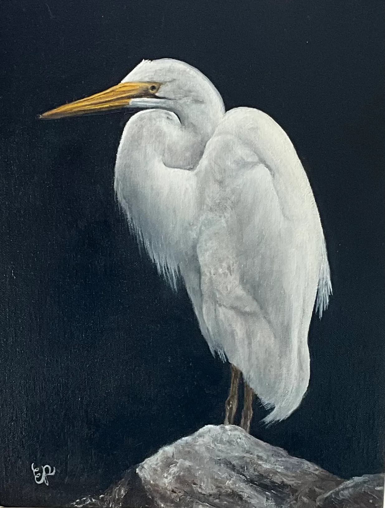 Stillness in White by Evelynn Pierro