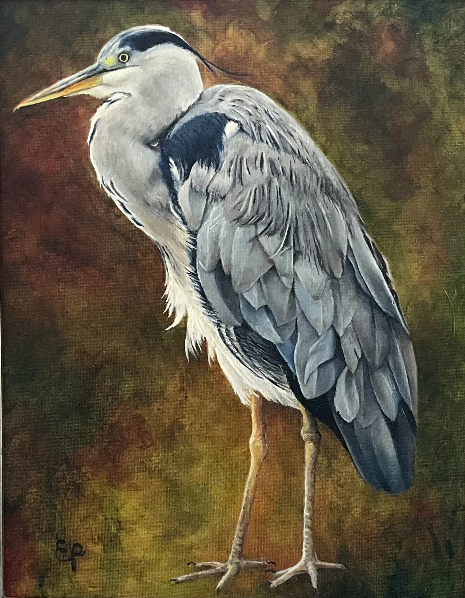 Heron in Living Color by Evelynn Pierro